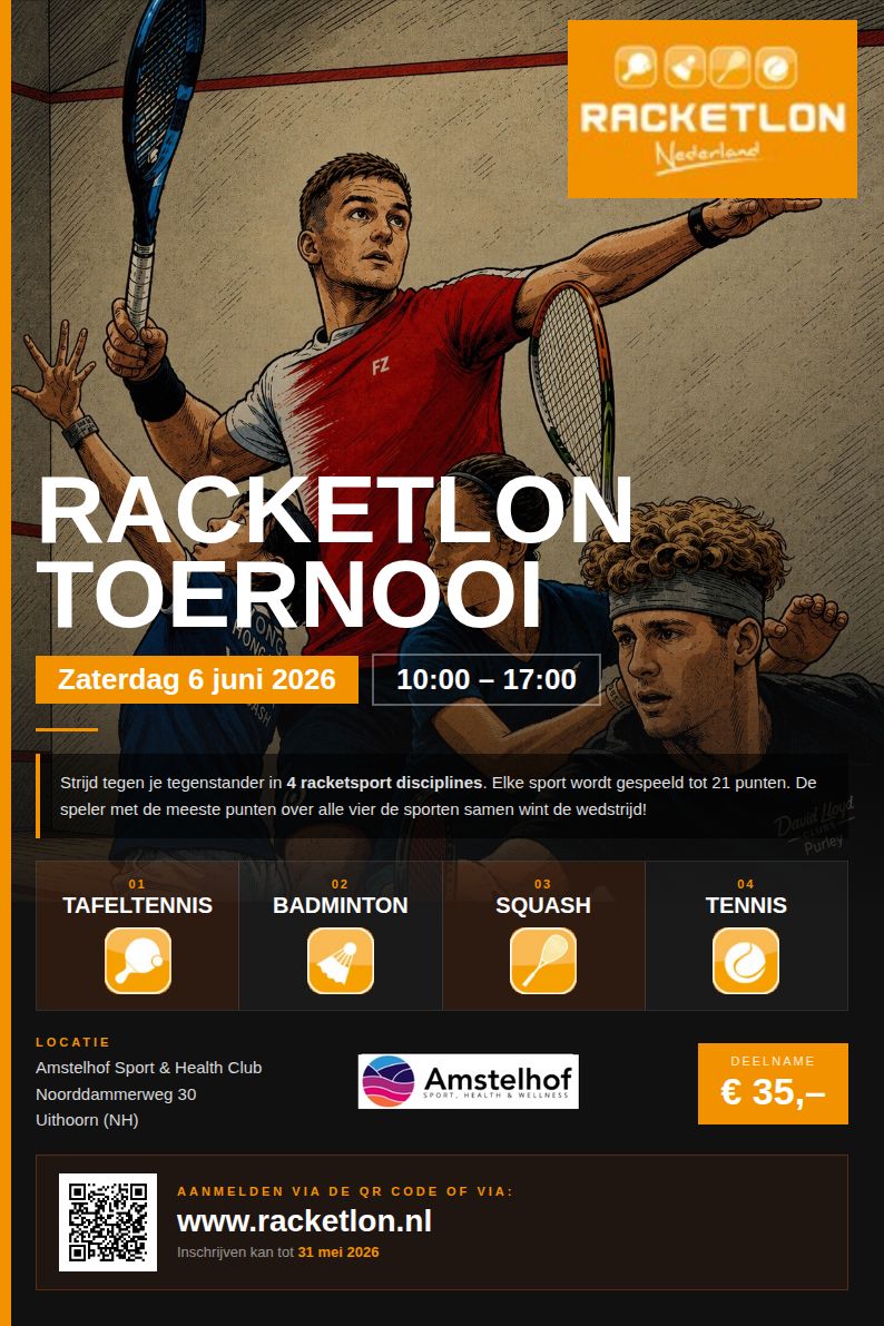 Racketlon bij Amstelhof